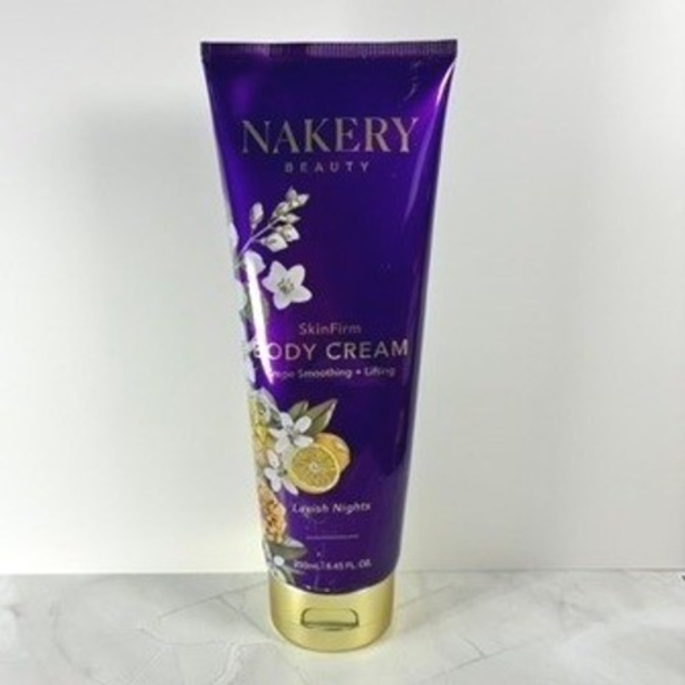 Nakery Beauty SkinFirm Body Cream Lavish Nights Crepe Smoothing 250mL 8.45oz - Picture 1 of 2